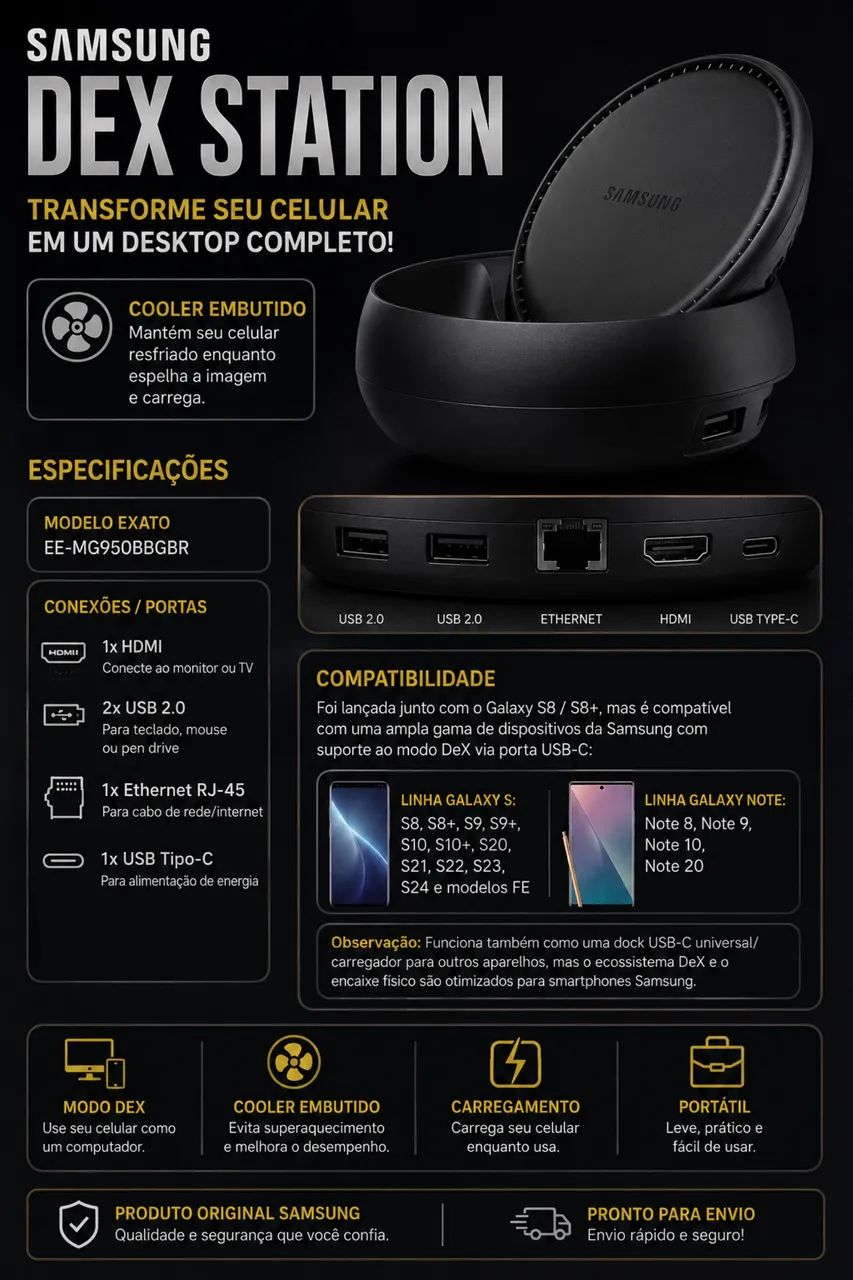 Samsung DeX Station - Modelo EE-MG950