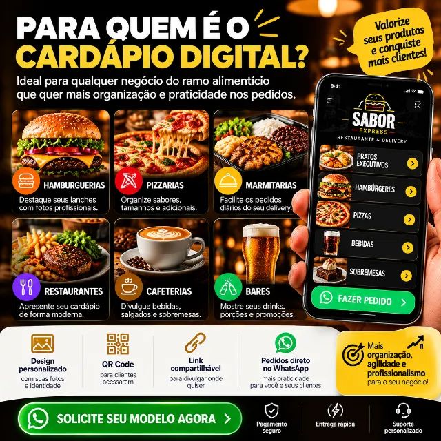 Cardápio Digital Profissional para Restaurante e Delivery - Foto 3