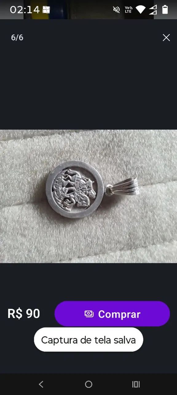 Medalha de prata de são Jorge  - Foto 2