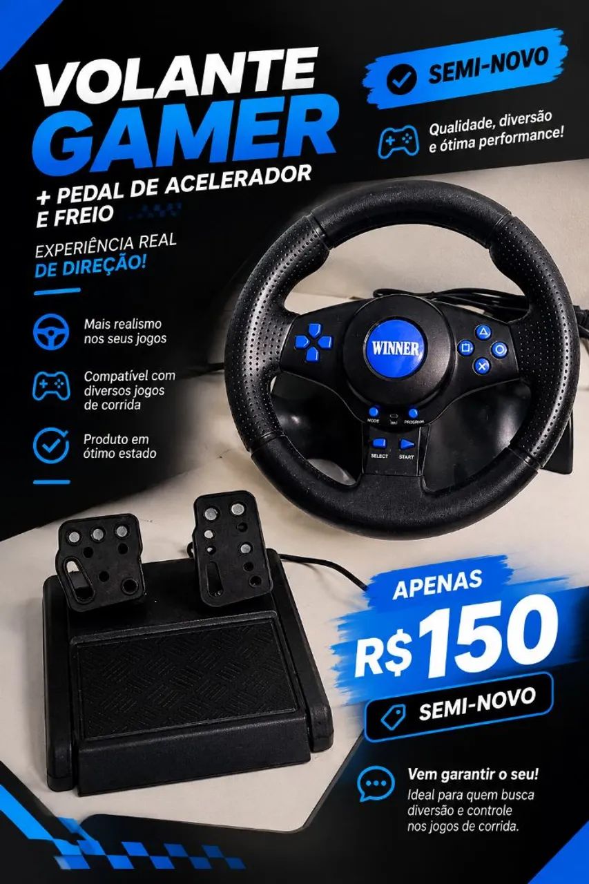 Volante gamer 