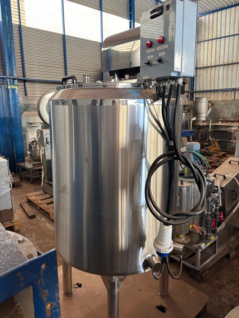 Tanque Misturador Encamisado em Aço Inox 316 L com Aquecimento Elétrico - Novo Sem Uso - Foto 3