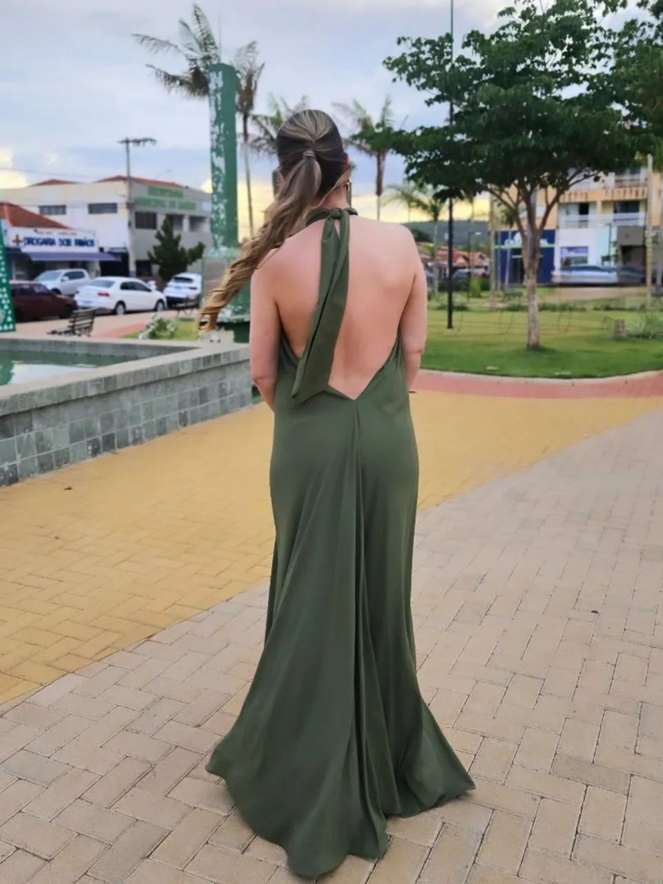 Vestido Verde Oliva - Foto 2