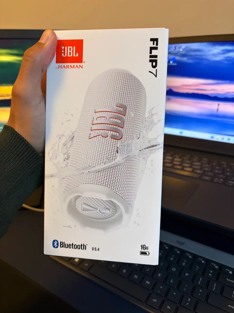 CAIXA DE SOM JBL FLIP 7 BRANCA ORIGINAL - Foto 4