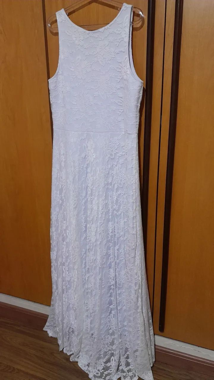 Vestido Branco em Renda - Foto 4