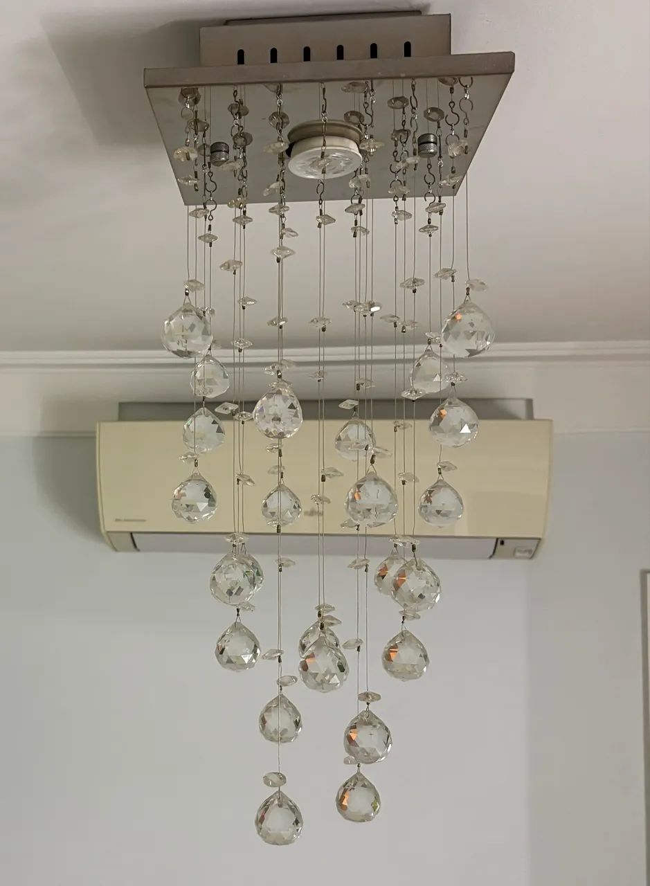 Lustre de cristais + Lâmpada - Foto 2