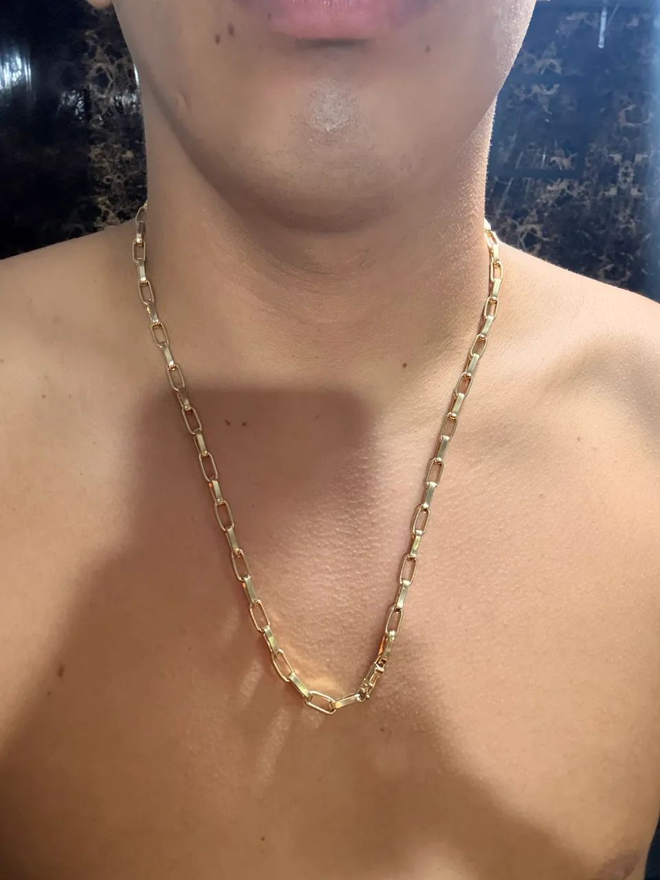 Cordão de prata banhado a ouro - Foto 5