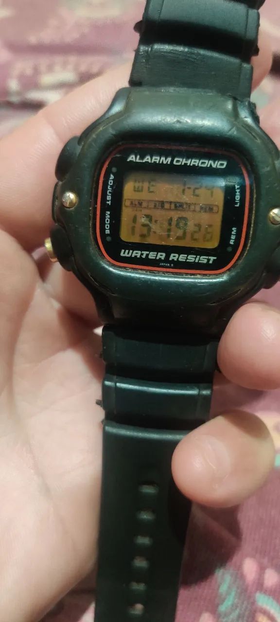Casio g shock funcionando normalmente não está funcionando o alarme 