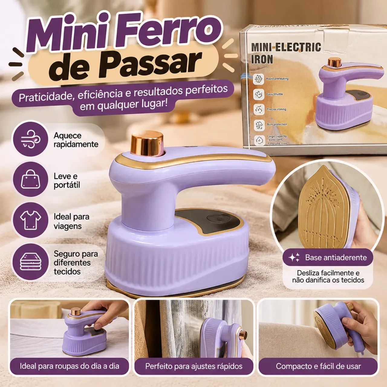 Vendo mini ferro de passar 