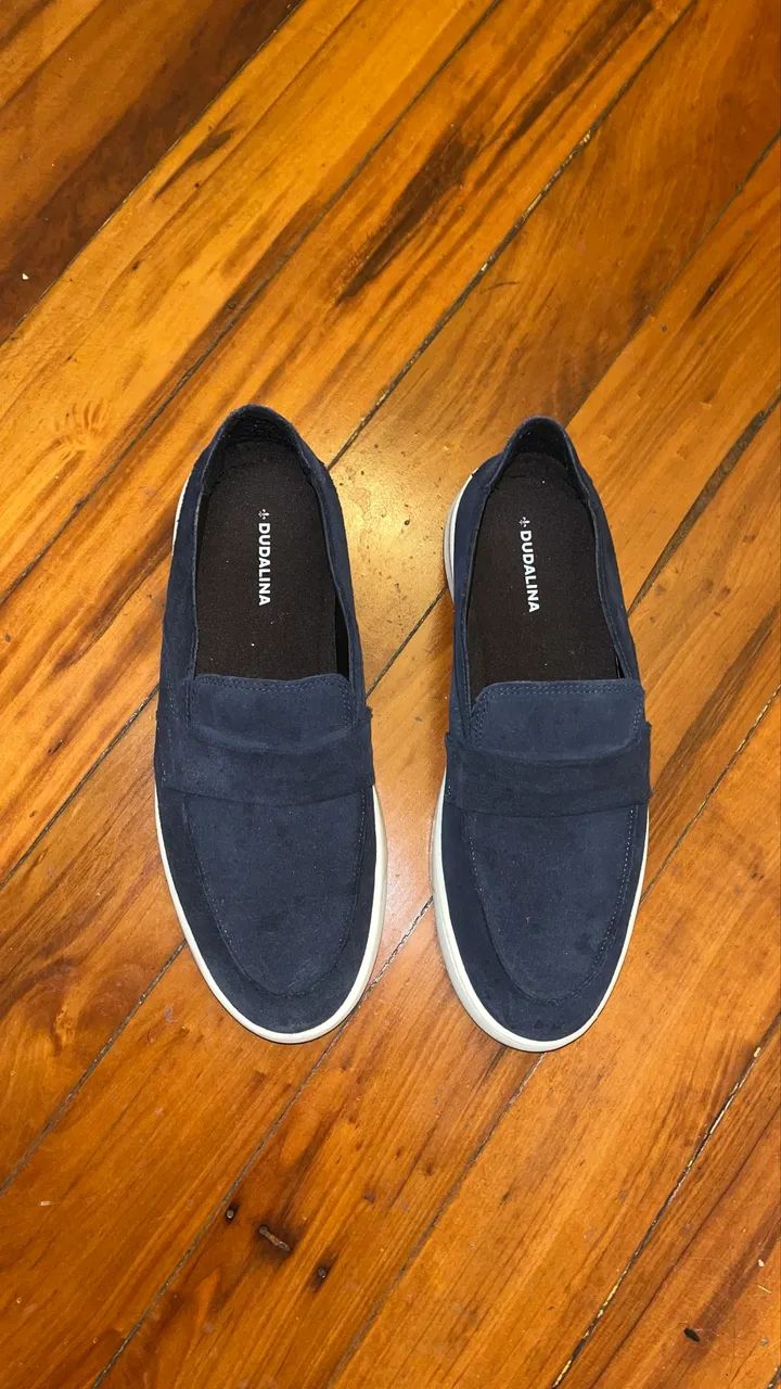 Mocassim Loafer Dudalina Azul - Foto 3