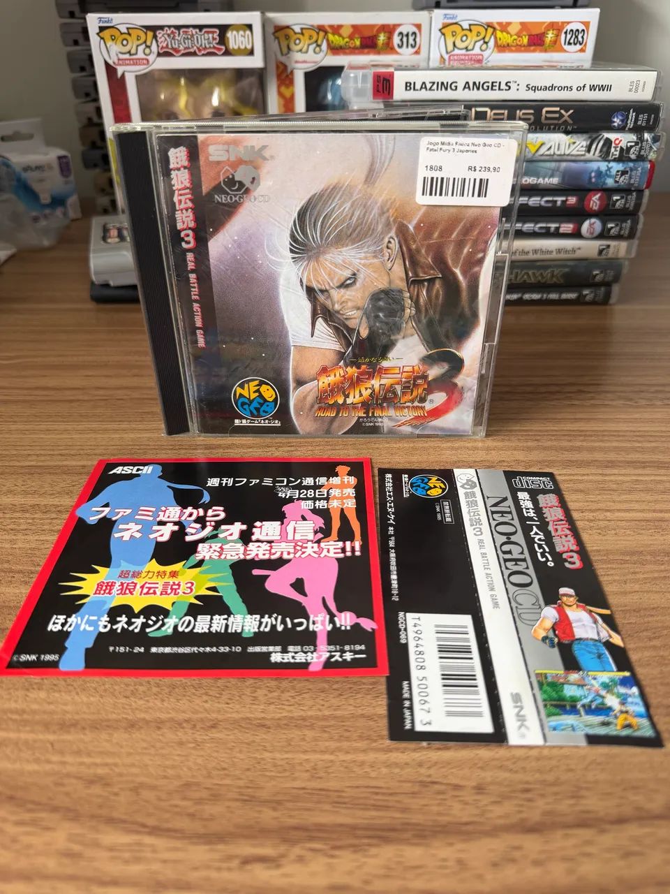 FURYL 3 ゲーム CD Fatal fury 3 Neo geo cd Japa - Jogos de Vídeo Game - Coloninha