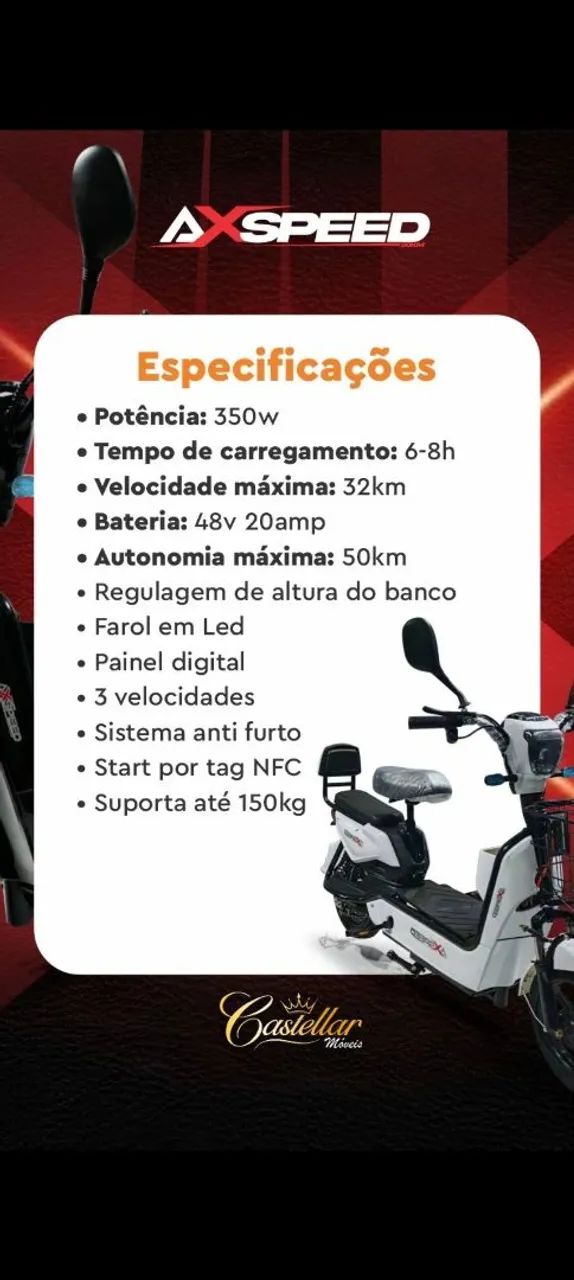 Motoneta elétrica light AXspeed - Foto 4