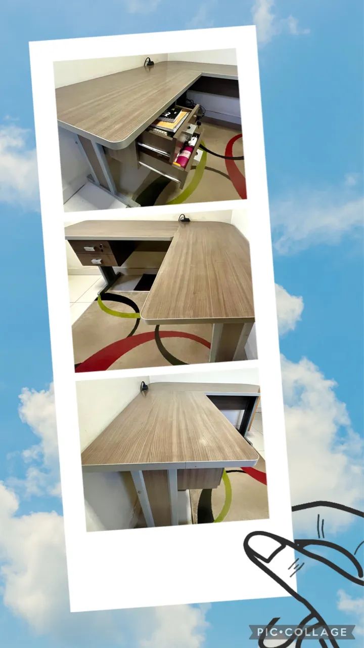 Mesa para escritório em L
