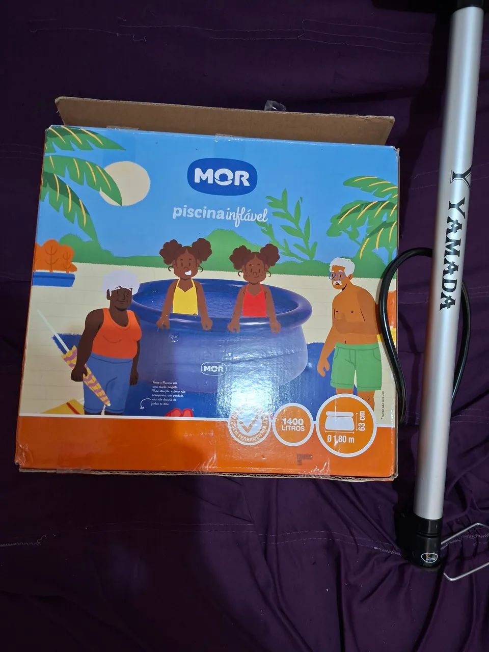 piscina inflável  1400Lt