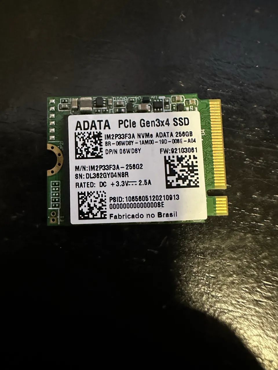 SSD NVME 256GB Perfeito estado  - Foto 3