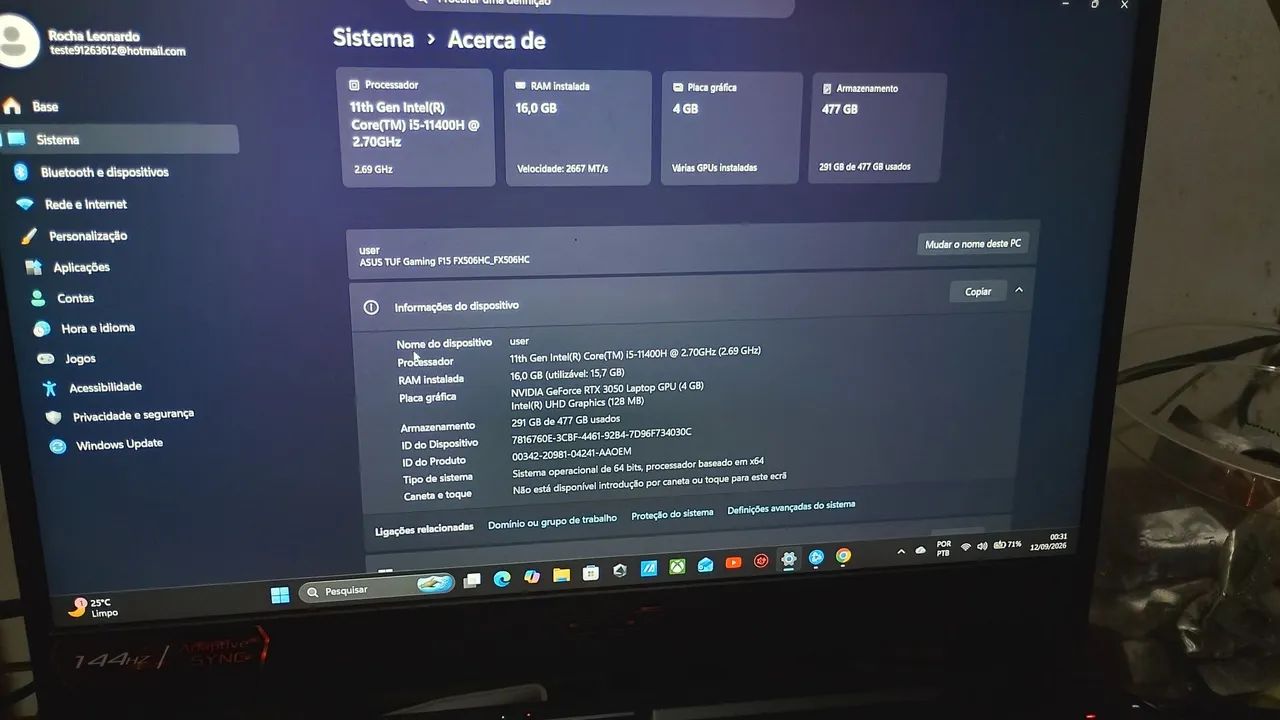 Notebook Asus Gamer  - Foto 4