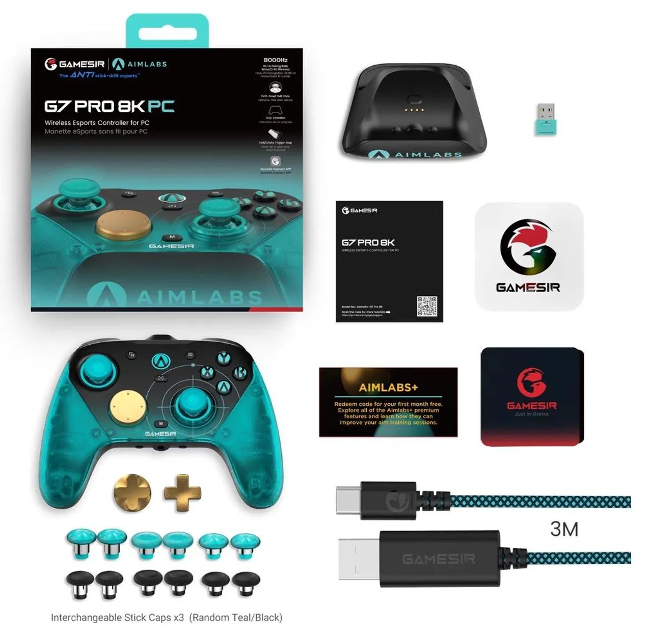 GameSir G7 Pro 8k Aimlabs Edition Controle para PC e Nintendo