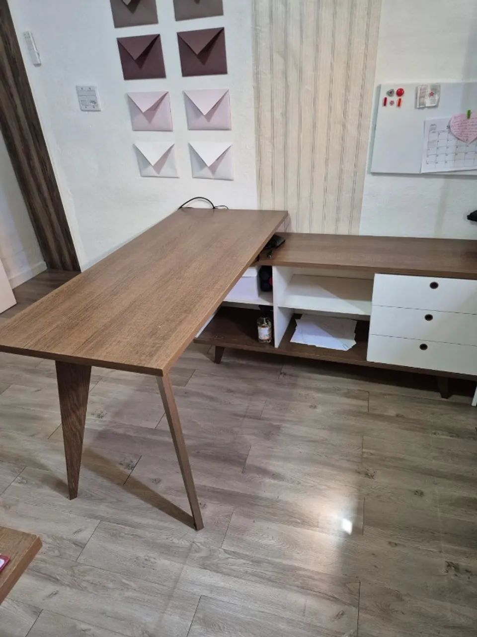 mesa de escritório em L - Foto 3