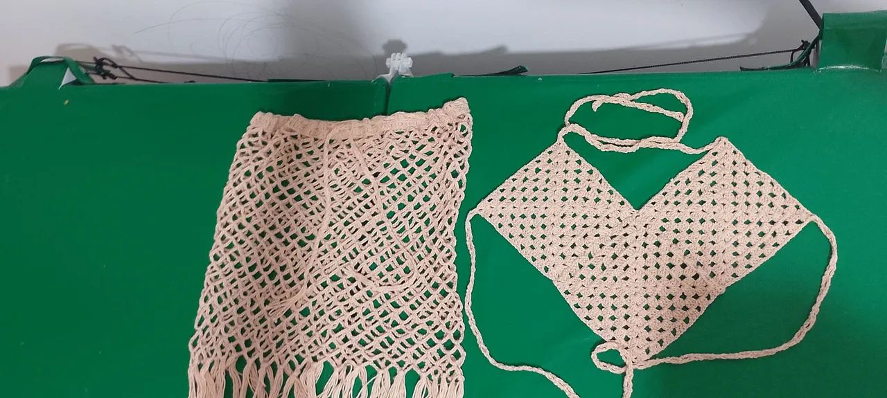 Conjunto croche tamanho P - Foto 4