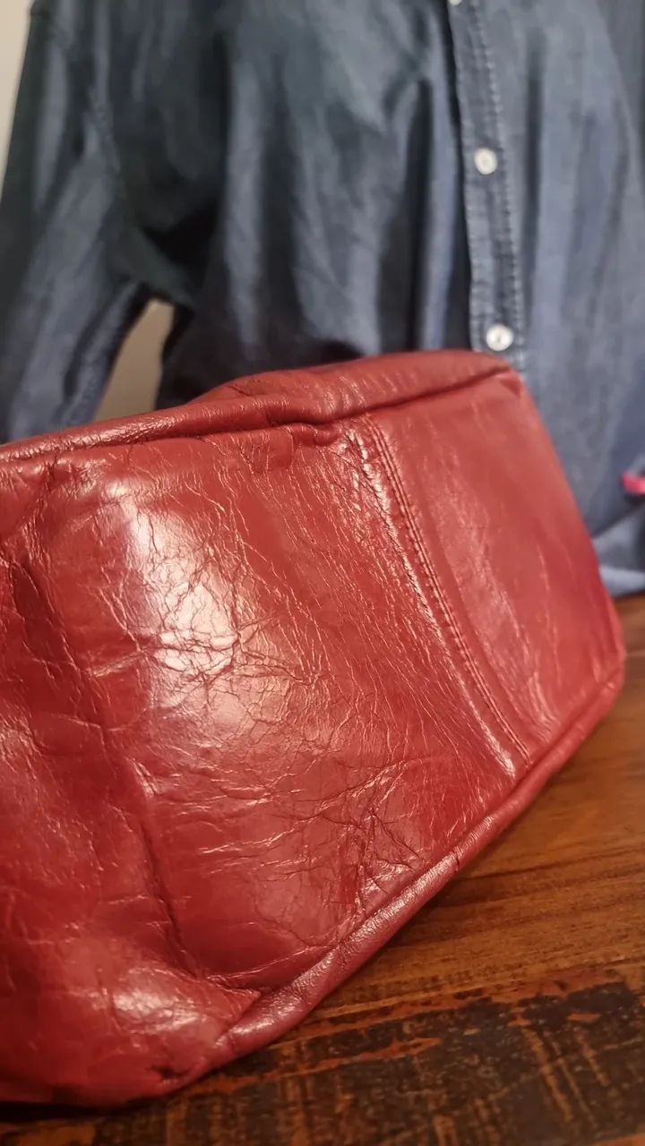 Bolsa Couro Legitimo Grande - Foto 4
