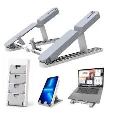KIT Suporte Notebook e Celular Articulado 