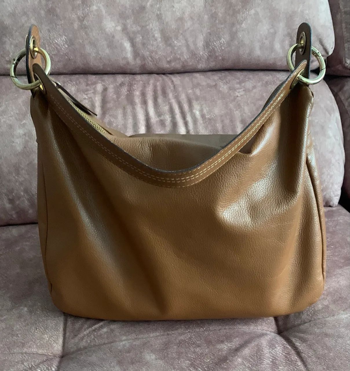 BOLSA DE COURO SAGGA - Foto 3