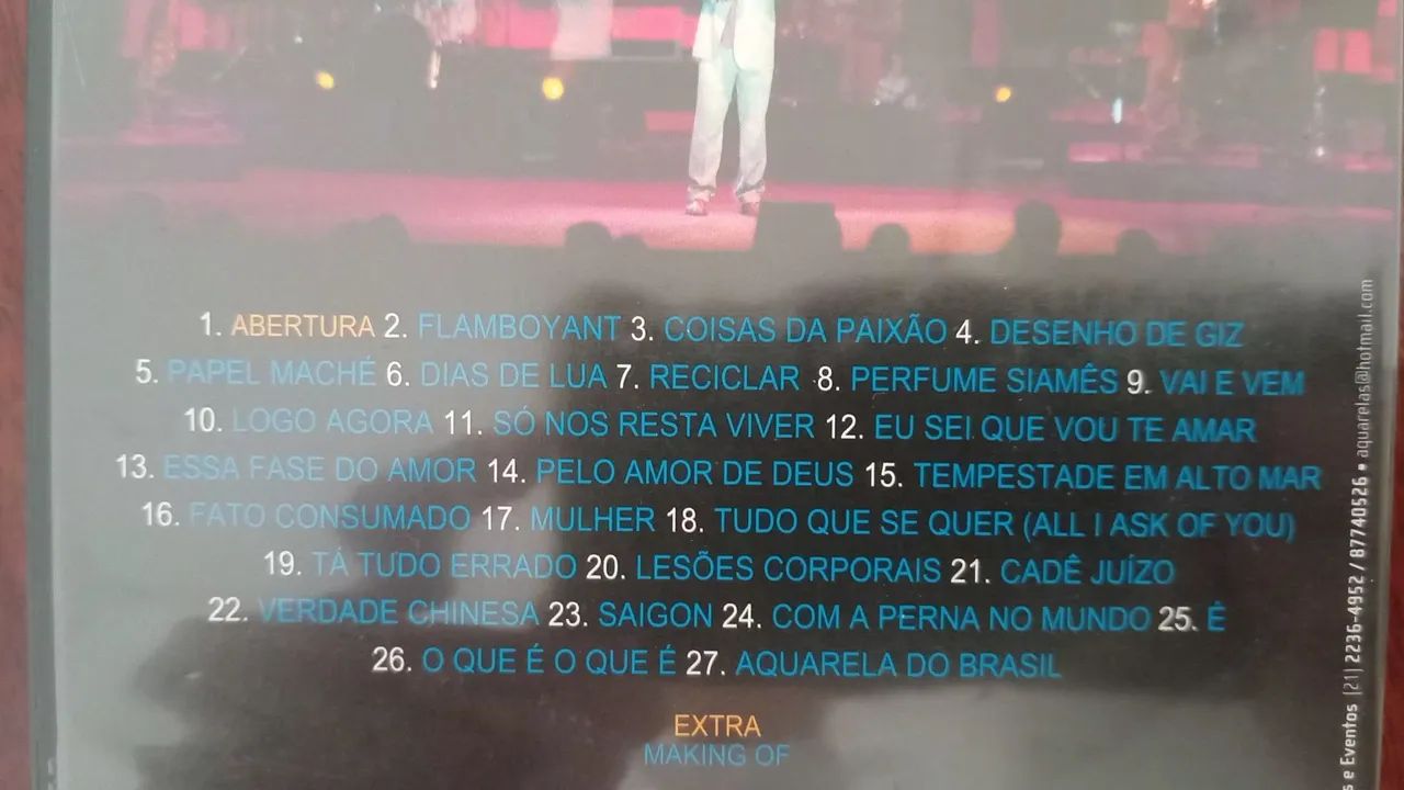 DVD Emílio  Santiago O Melhor das Aquarelas - Foto 2