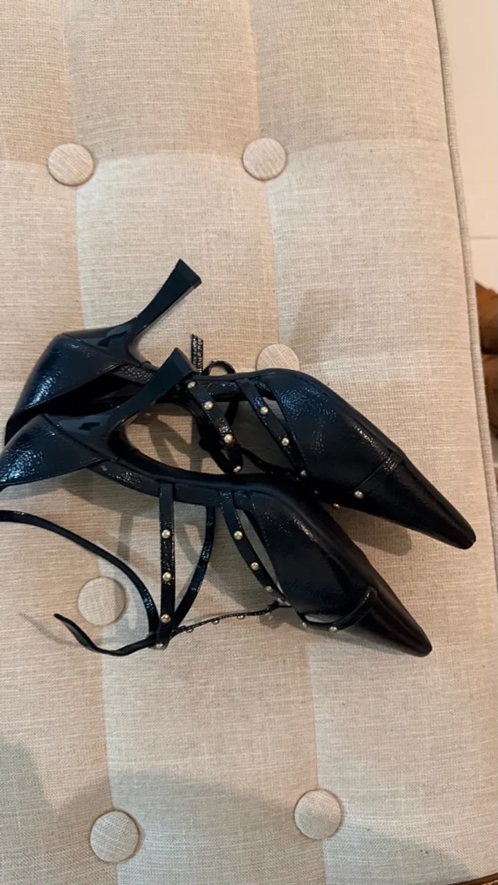 Scarpin preto verniz Constance  - Foto 3
