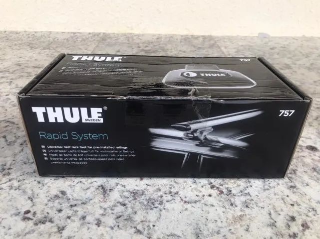 中古THULE 757 Rack de teto THULE 960 e Garras 757 - Peças para carros, vans e