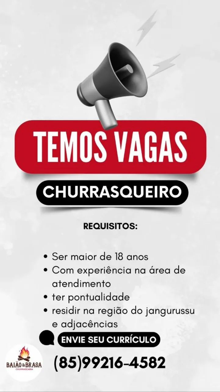 Vaga churrasqueiro