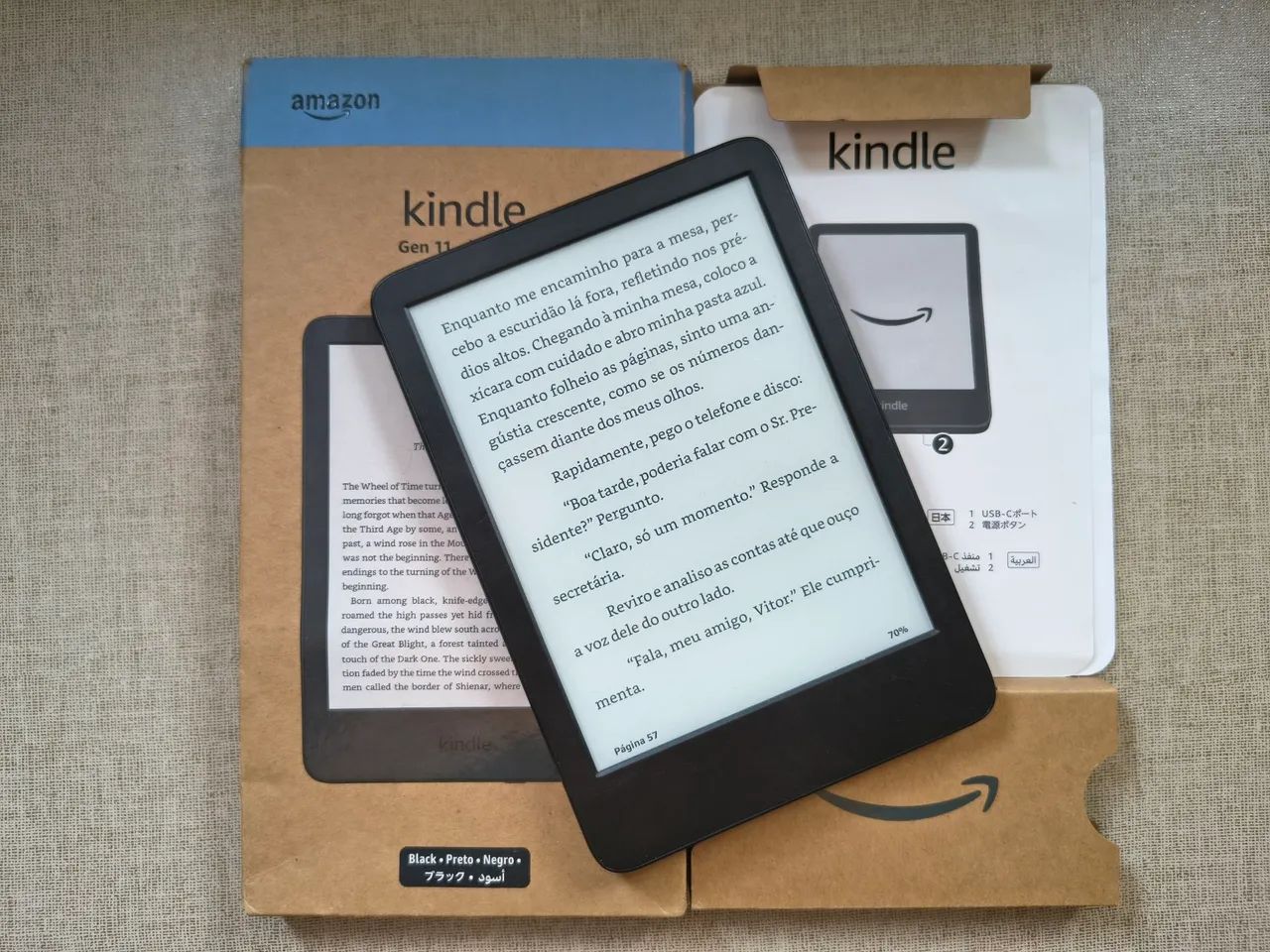 Kindle 11° geração modelo 2024, na caixa e garantia 