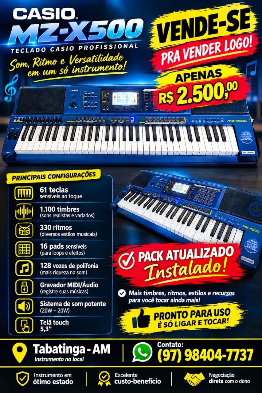 Teclado arranjador 