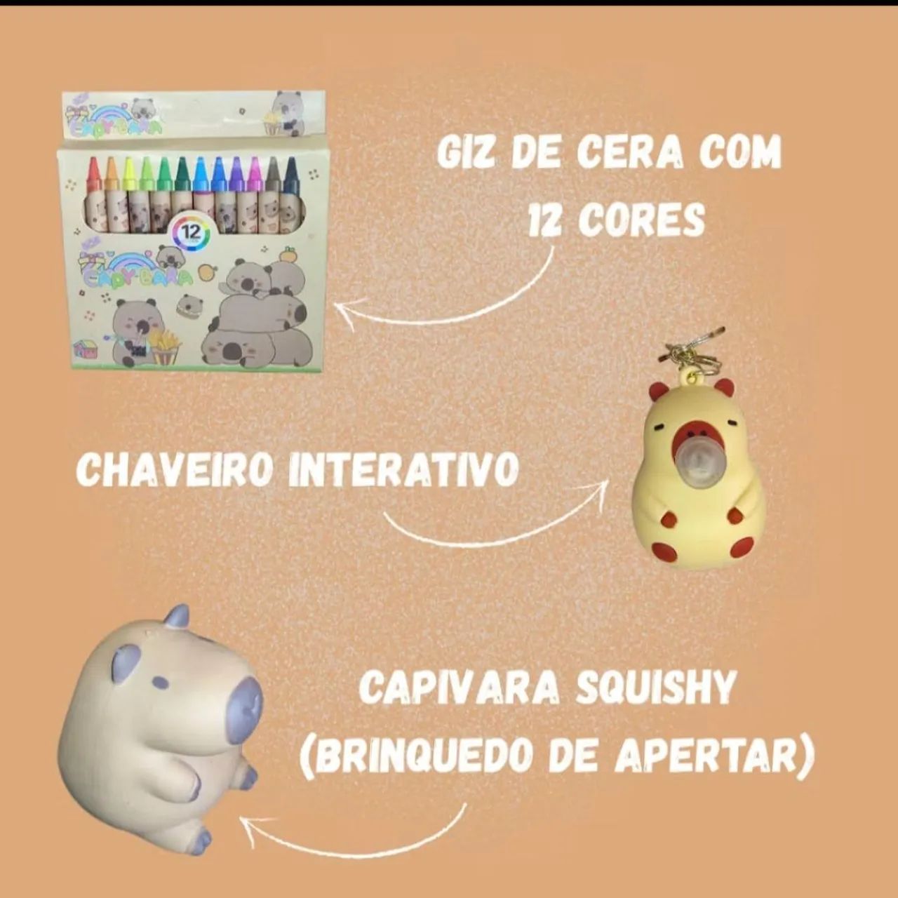 Kit papelaria capivara - Volta as aulas - Foto 5