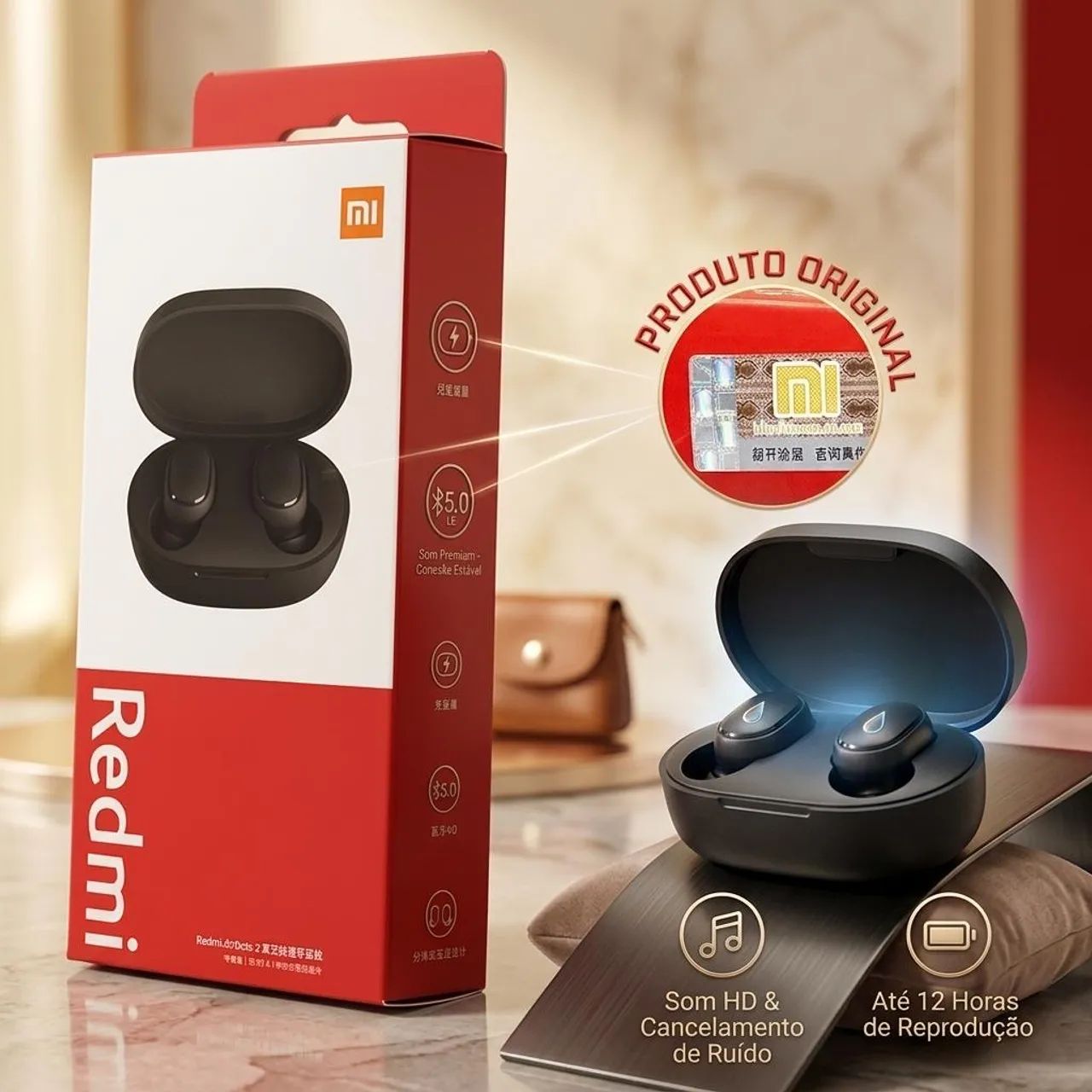 Fone ouvido Bluetooth Redmi Airdots 