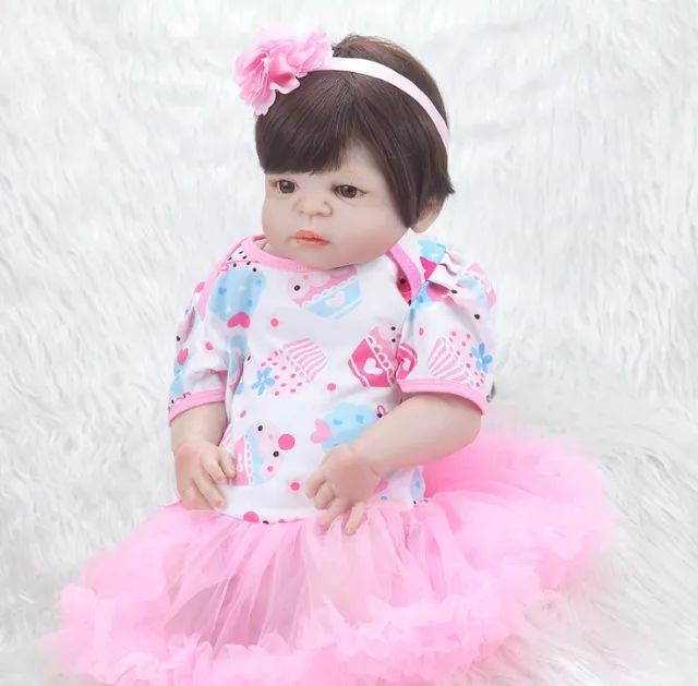 Boneca Realista Reborn Silicone Nenem Barbara - Foto 3