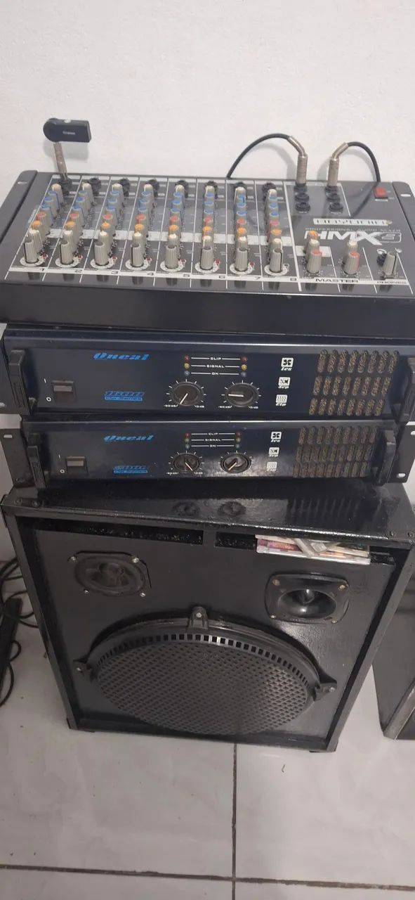 Vende- sem aparelhagem completa de som