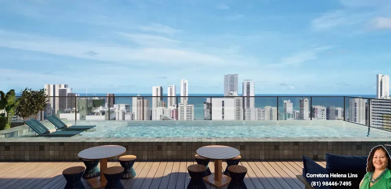 Studio andar alto, com 25 m² em Boa Viagem - Recife - PE - Foto 2