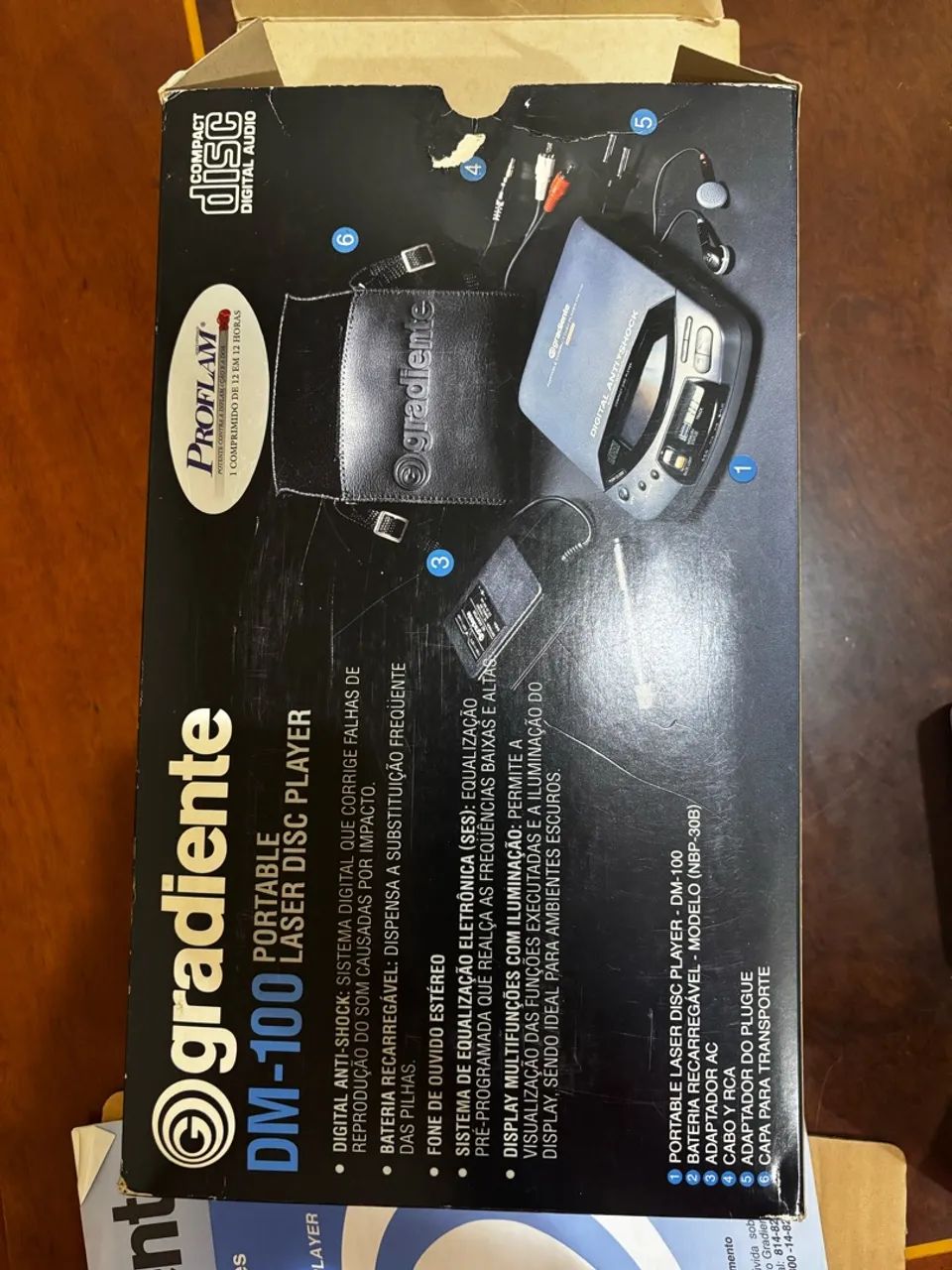 Gradiente DM -100 - CD player Portátil Vintage - Foto 2