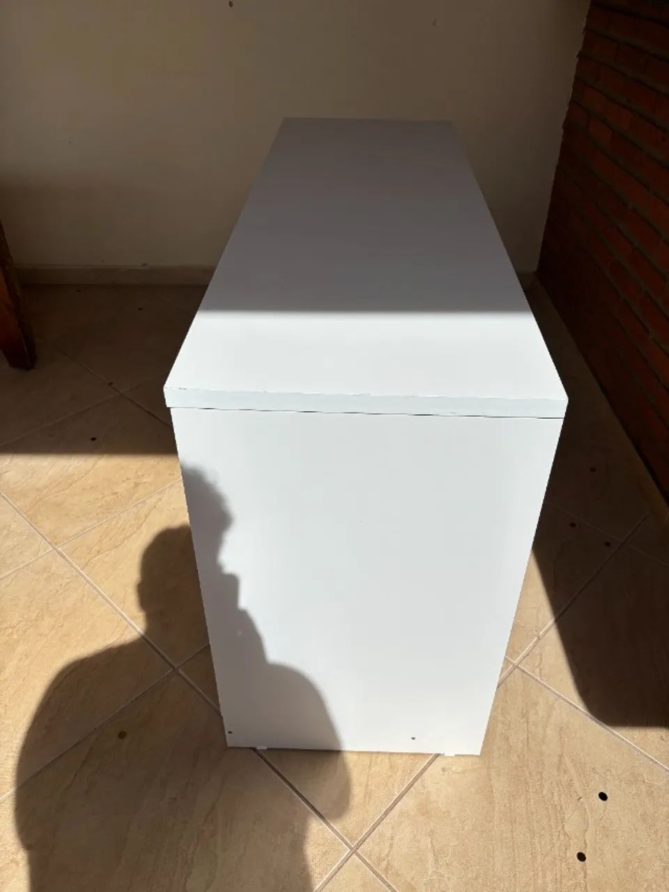 Escrivaninha 3 gavetas branca  - Foto 4