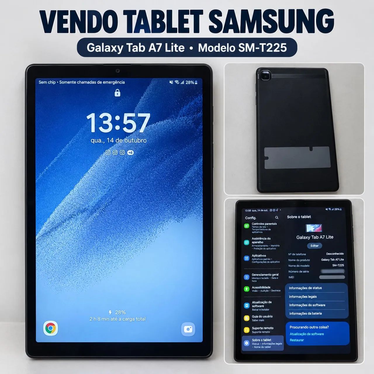 VENDO TABLET SAMSUNG GALAXY TAB A7 LITE