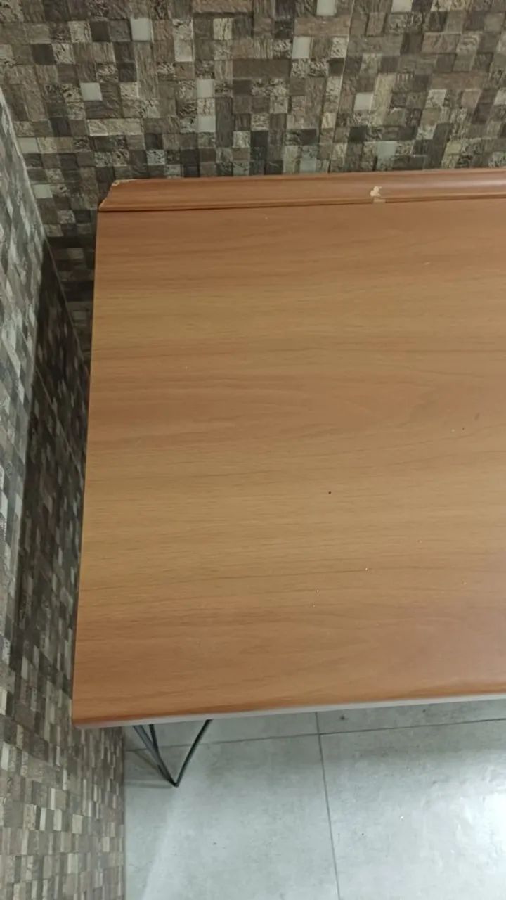 Bancada de Escritório em MDF com Prateleira - Ideal para Home Office - Foto 2