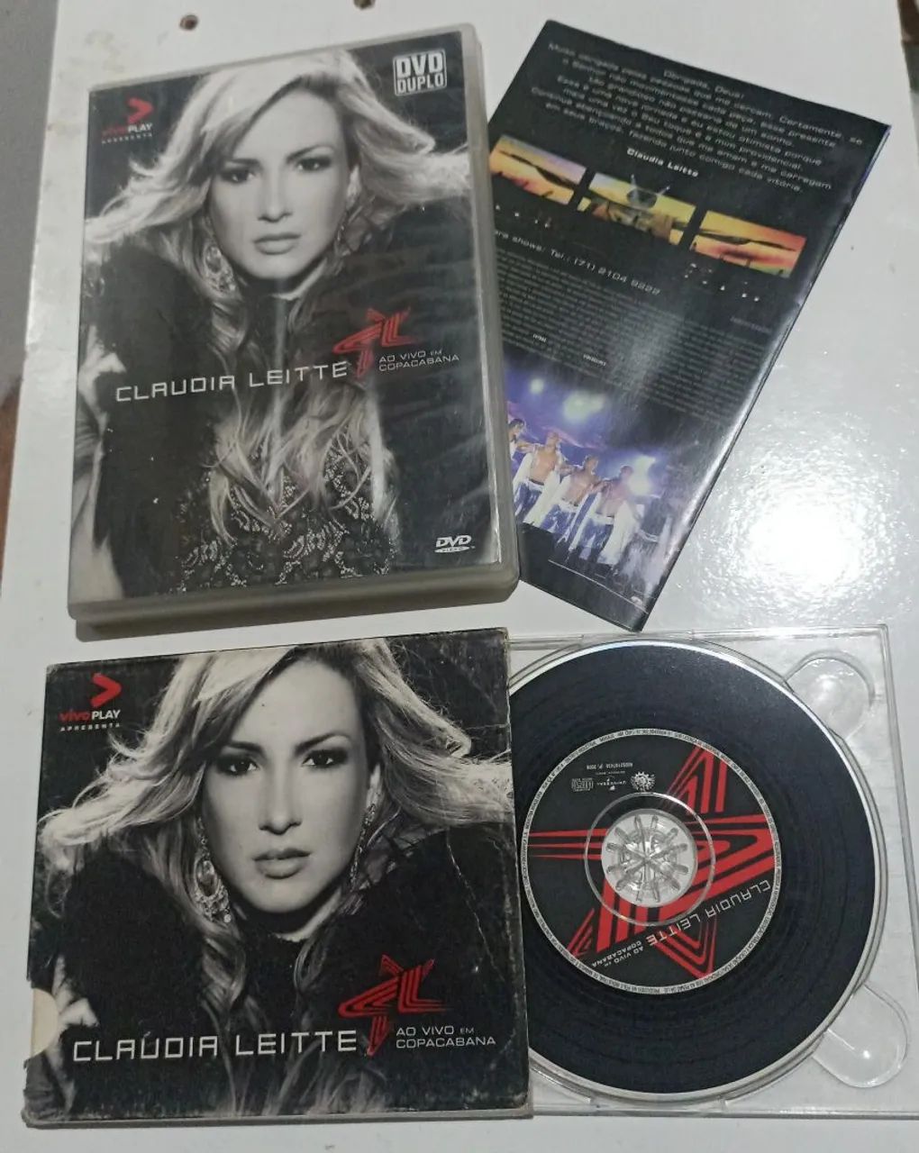 DVD duplo CD Cláudia Leite ao vivo 