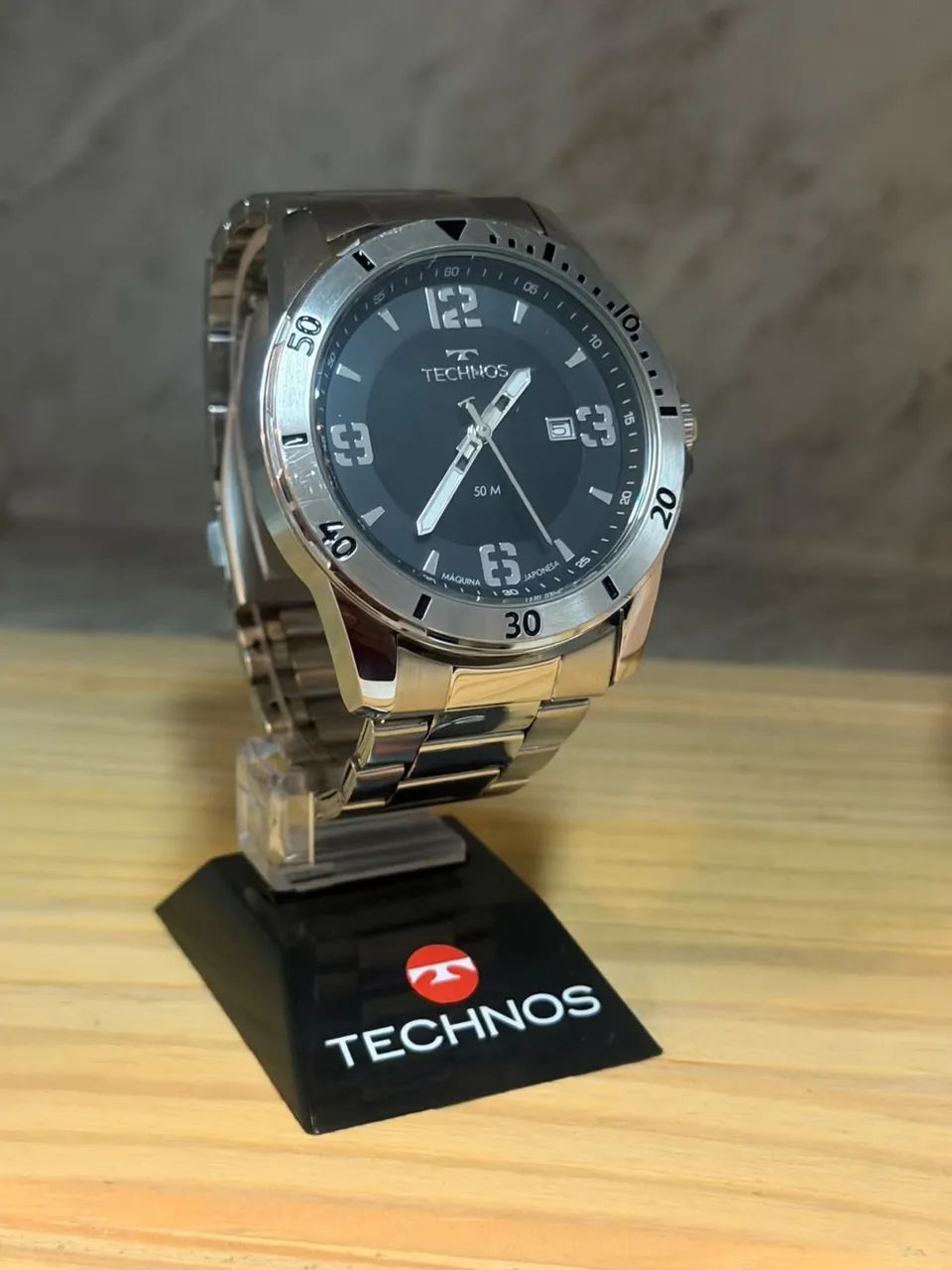 Relógio Technos Masculino Original - Aço Inox 50M - Foto 4
