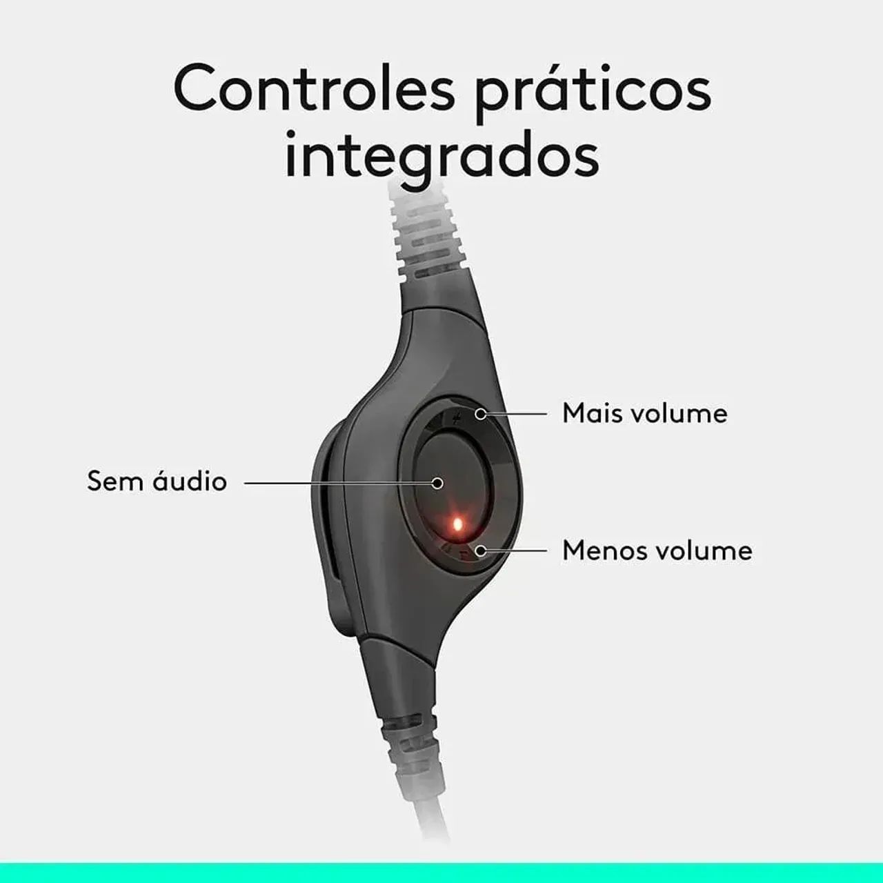 Headset com fio USB Logitech H390 - Foto 5