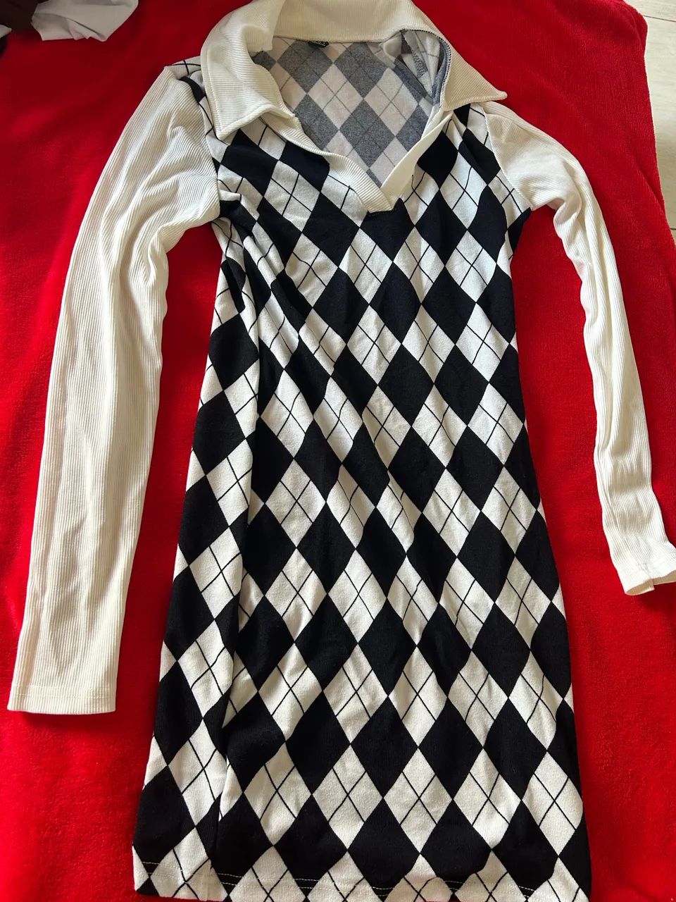 Vestido quadriculado 