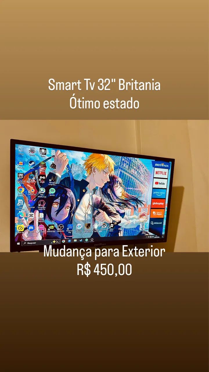 Smart Tv 32" , usada/ Ótimo estado
