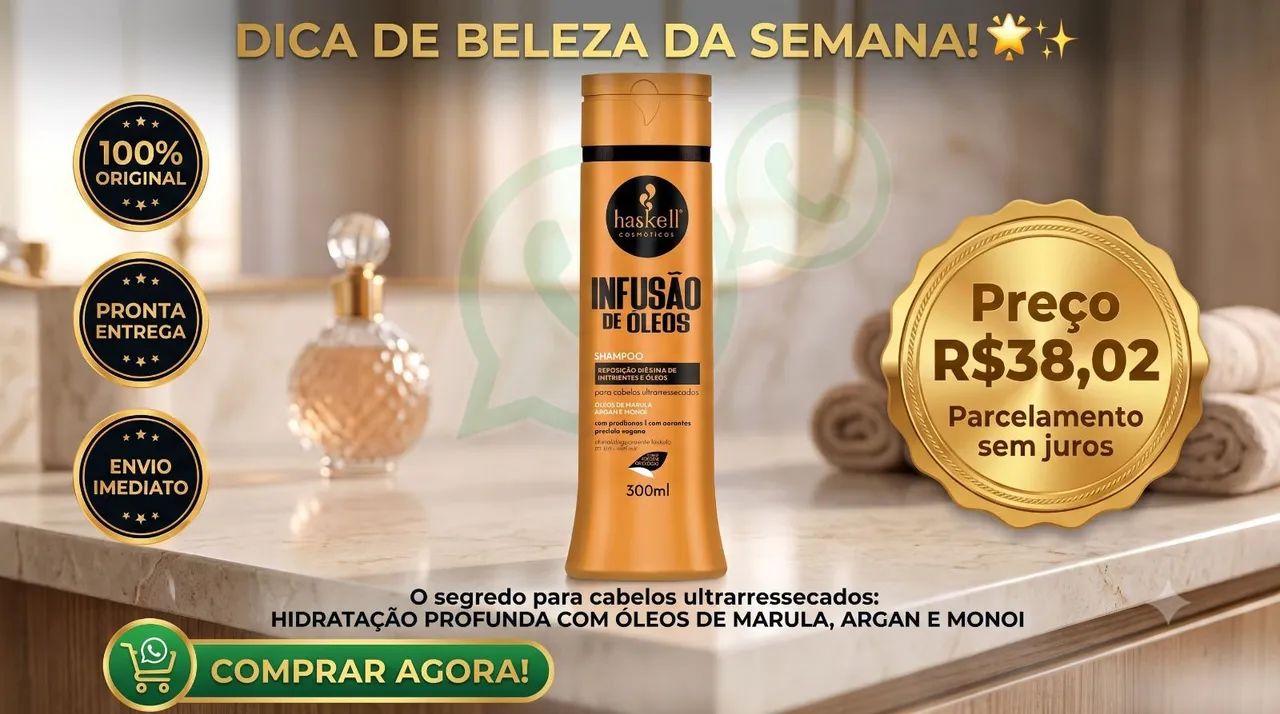 Shampoo Infusão de Óleos Haskell 300ml