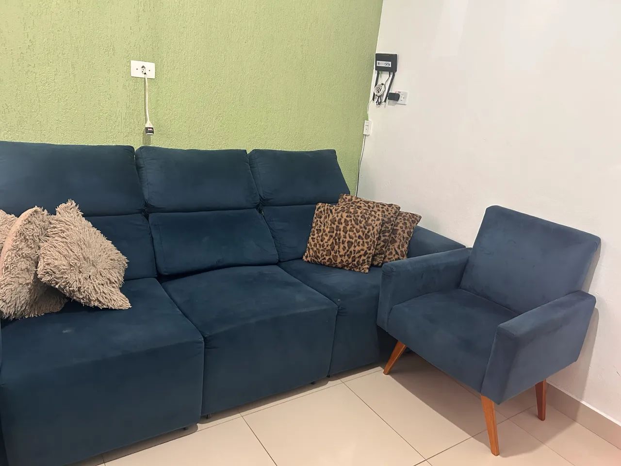 Sofá azul petróleo  - Foto 2