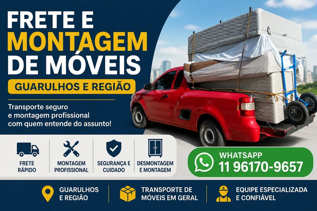 Frete e mudanças e montagens de móveis 