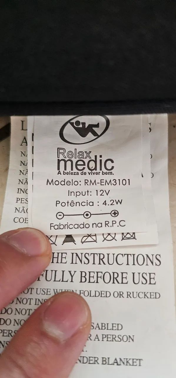 Colchonete Vibratório Relax Medic c/ 3 Intensidades - Perfeito! - Foto 5