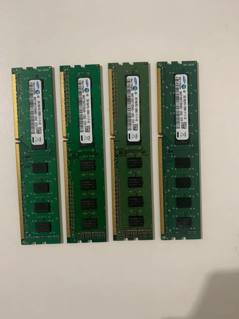 4 MEMÓRIAS RAM DDR3 QUEIMADA